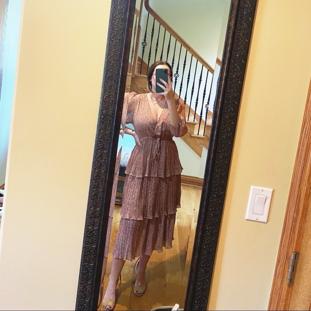 Pink floral Dress